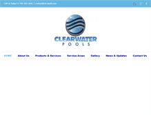 Tablet Screenshot of cw-pools.com